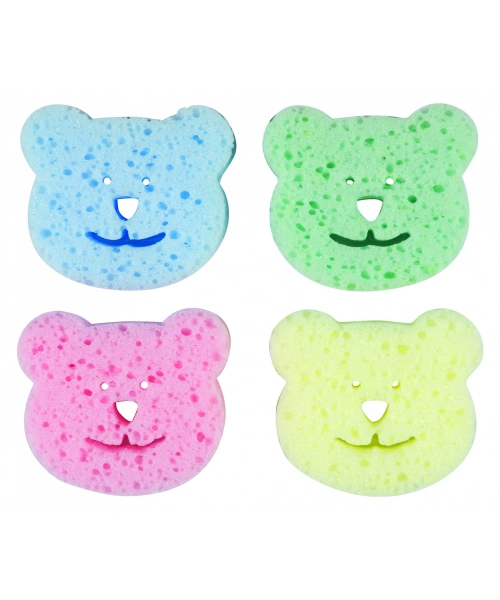 Bebedor Renkli Bebek Banyo Süngeri (4`Lü Paket)